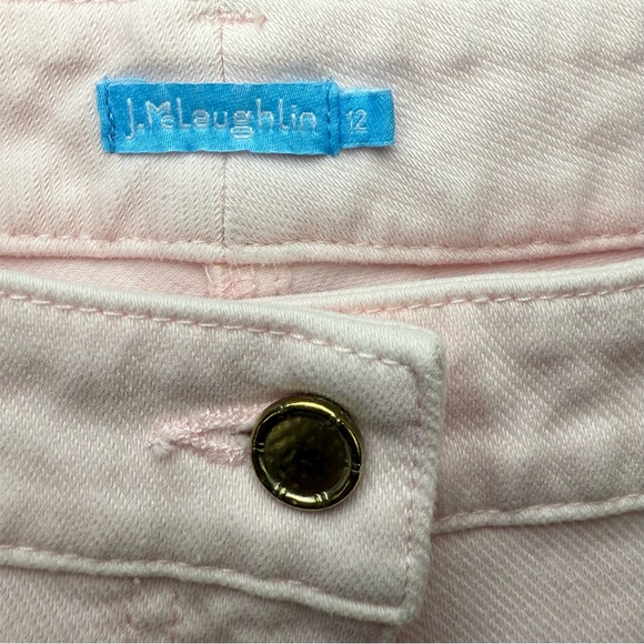 J. McLaughlin Soft Pink Straight Leg Jeans Size 12 EUC - Picture 2 of 10